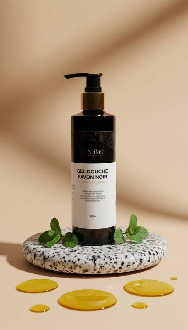 Gel douche au savon noir à la Menthe