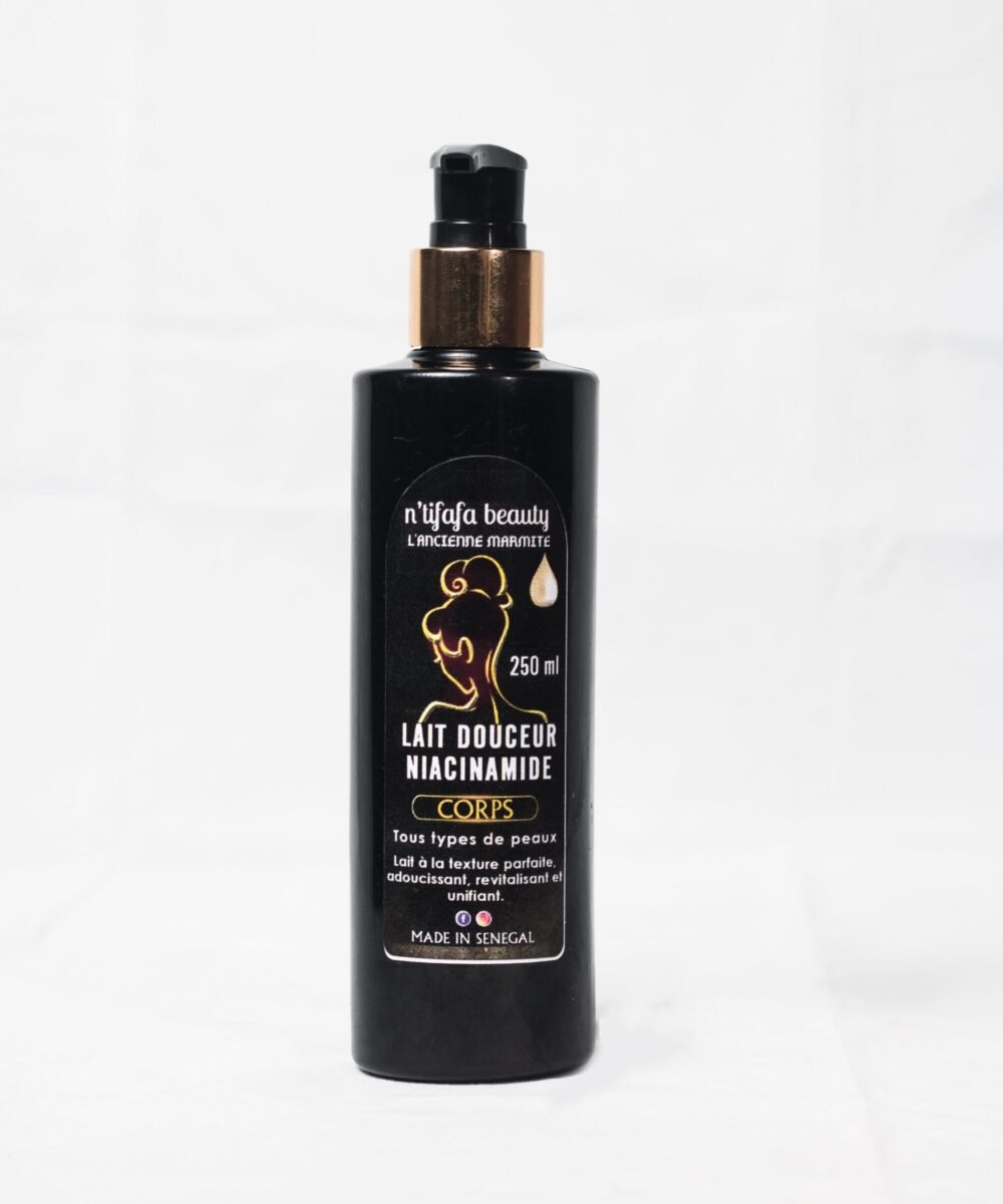 Lait Douceur  Corps à la Niacinamide
Tous types de peaux
250ml